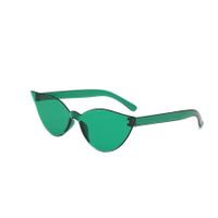 Cute Vacation Sweet Solid Color Pc Cat Eye Frameless Women's Sunglasses main image 5