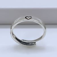 Simple Style Classic Style Heart Shape Alloy Plating Women's Rings main image 5