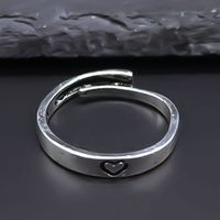 Simple Style Classic Style Heart Shape Alloy Plating Women's Rings main image 3