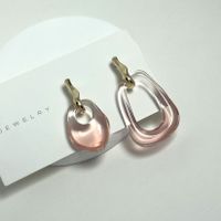 1 Pair Simple Style Classic Style Printing Polishing Resin Drop Earrings sku image 6