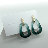 1 Pair Simple Style Classic Style Printing Polishing Resin Drop Earrings sku image 14