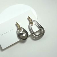 1 Pair Simple Style Classic Style Printing Polishing Resin Drop Earrings sku image 7