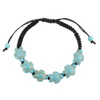 Estilo Simple Estilo Clásico Bloque De Color Soga Turquesa Trenza Unisexo Pulsera main image 3