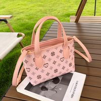 Women's Small PVC Printing Vintage Style Classic Style Zipper Bucket Bag sku image 3