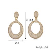 1 Paar Elegant Strassenmode Herzform Überzug Kupfer Vergoldet Reif Ohrringe sku image 9