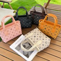 Women's Small PVC Printing Vintage Style Classic Style Zipper Bucket Bag main image 6