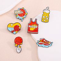 Simple Style Color Block Zinc Alloy Stoving Varnish Unisex Brooches main image 3