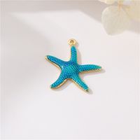 1 Piece Copper Gold Plated Starfish Pendant main image 5