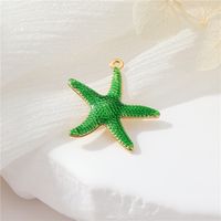1 Piece Copper Gold Plated Starfish Pendant sku image 6
