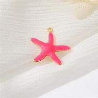 1 Piece Copper Gold Plated Starfish Pendant sku image 2