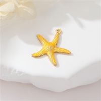 1 Piece Copper Gold Plated Starfish Pendant sku image 8