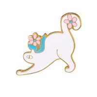 Simple Style Cat Zinc Alloy Stoving Varnish Women's Brooches sku image 3