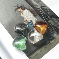 Retro Water Droplets Plastic Resin Polishing Unisex Rings main image 6