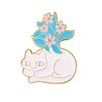 Simple Style Cat Zinc Alloy Stoving Varnish Women's Brooches sku image 1