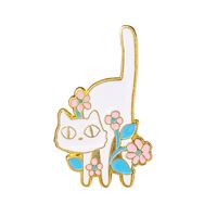 Simple Style Cat Zinc Alloy Stoving Varnish Women's Brooches sku image 4