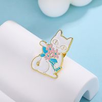 Simple Style Cat Zinc Alloy Stoving Varnish Women's Brooches main image 3