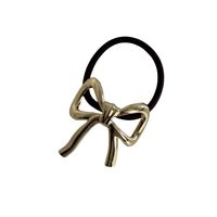 Women's Simple Style Classic Style Bow Knot Alloy Elastic Band Bowknot Hair Tie main image 4