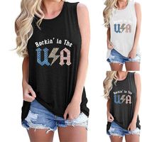 Women's Racerback Tank Tops Tank Tops Casual Letter main image 5