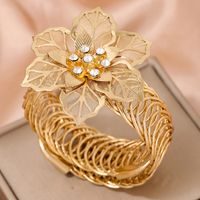 IG Style Modern Style Flower Alloy Women's Bangle main image 3