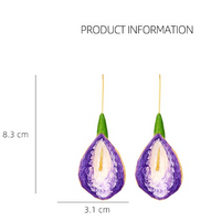 1 Paar IG-Stil Süss Blume Emaille Zinklegierung Tropfenohrringe main image 2