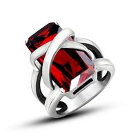 Estilo IG Estilo Moderno Estilo Clásico Irregular Cruz Acero Inoxidable 304 Circón Anillos Al Mayoreo sku image 1