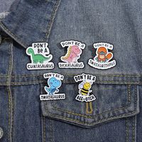 Cartoon Style Cute Animal Letter Plant Alloy Stamping Stoving Varnish Women's Brooches main image 5