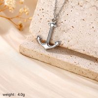 304 Stainless Steel Silver Plated Modern Style Simple Style Commute Starfish Heart Shape Shell Pendant Necklace main image 9