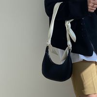 Women's Medium Pu Leather Solid Color Vintage Style Streetwear Dumpling Shape Zipper Underarm Bag main image 2
