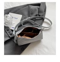 Women's Medium Pu Leather Solid Color Streetwear Square Zipper Underarm Bag main image 6