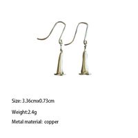 Copper Gold Plated Simple Style Classic Style Plating Chain Flower Rings Earrings main image 5
