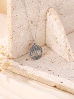 304 Stainless Steel Silver Plated Modern Style Simple Style Commute Starfish Heart Shape Shell Pendant Necklace sku image 13
