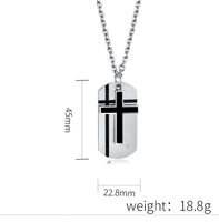 Modern Style Classic Style Cross 304 Stainless Steel Unisex Pendant Necklace main image 2