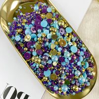 Resin Rhinestone Solid Color Beads main image 7