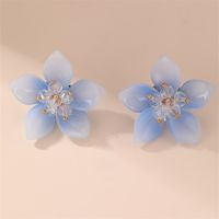 1 Pair Fairy Style Modern Style Sweet Flower Plastic Ear Studs sku image 2