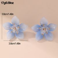 1 Pair Fairy Style Modern Style Sweet Flower Plastic Ear Studs main image 3