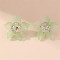 1 Pair Fairy Style Modern Style Sweet Flower Plastic Ear Studs sku image 3