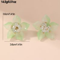 1 Pair Fairy Style Modern Style Sweet Flower Plastic Ear Studs main image 4