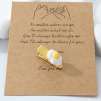 Women's Cute Lady Sweet Poached Egg Alloy Resin Hair Clip main image 1