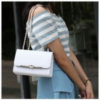 Women's Medium Pu Leather Solid Color Lingge Vintage Style Streetwear Square Flip Cover Crossbody Bag main image 3