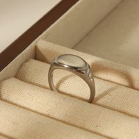 Basic Simple Style Commute Solid Color 304 Stainless Steel 18K Gold Plated Rings In Bulk main image 6