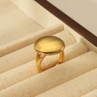 Simple Style Classic Style Commute Geometric Flower 304 Stainless Steel 18K Gold Plated Rings In Bulk sku image 7