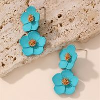 1 Pair IG Style Elegant Sweet Flower Plastic Drop Earrings main image 6