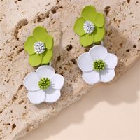 1 Pair IG Style Elegant Sweet Flower Plastic Drop Earrings main image 8