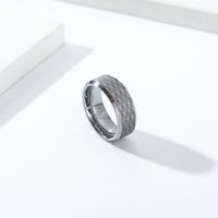 Gothic Cool Style Round Tungsten Steel Men's Rings sku image 14