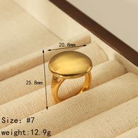 Simple Style Classic Style Commute Geometric Flower 304 Stainless Steel 18K Gold Plated Rings In Bulk sku image 8