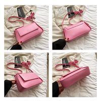 Women's Medium Pu Leather Solid Color Vintage Style Classic Style Magnetic Buckle Crossbody Bag main image 10