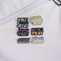 Cartoon Style Cowboy Style Letter Alloy Stamping Stoving Varnish Plating Women's Brooches main image 7