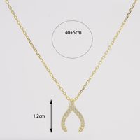 Sterling Silver 14K Gold Plated White Gold Plated Elegant Romantic Plating Inlay Solid Color Zircon Pendant Necklace sku image 2