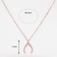 Sterling Silver 14K Gold Plated White Gold Plated Elegant Romantic Plating Inlay Solid Color Zircon Pendant Necklace sku image 1