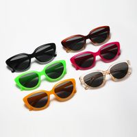 Streetwear Solid Color Pc Oval Frame Full Frame Women's Sunglasses main image 1